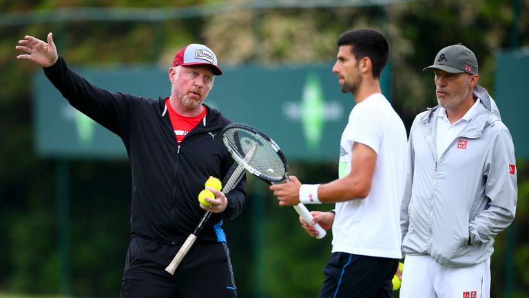 Boris Becker arbeitet erfolgreich zusammen mit Novak Djokovic.