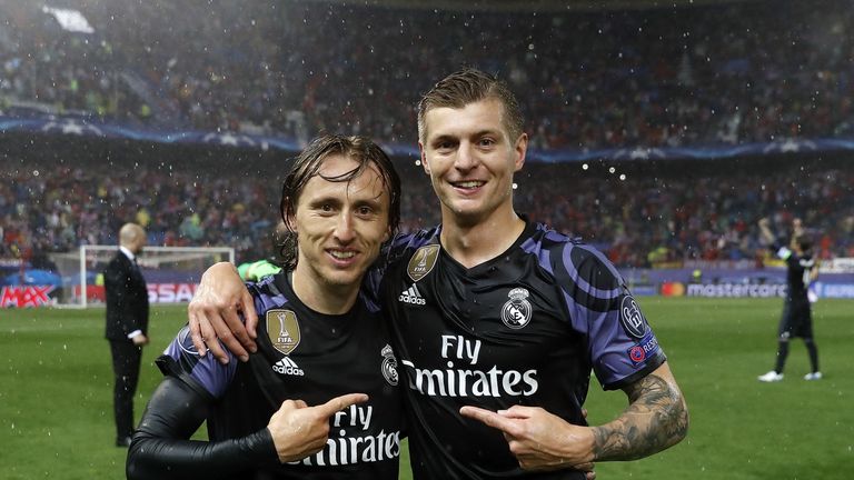 Der Herzstück im Mittelfeld von Real Madrid: Luka Modric und Toni Kroos.