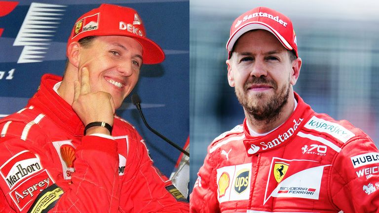 Nicht zimperlich, wenn es um den eigenen Vorteil geht: Ferrari-Legende Michael Schumacher und sein Nachfolger Sebastian Vettel.