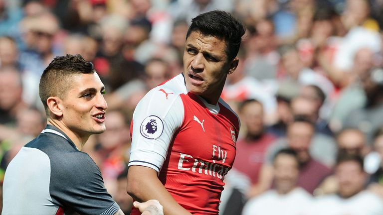 Zwei Kandidaten beim FC Bayern: Marco Verratti (l.) und Alexis Sanchez (r.).