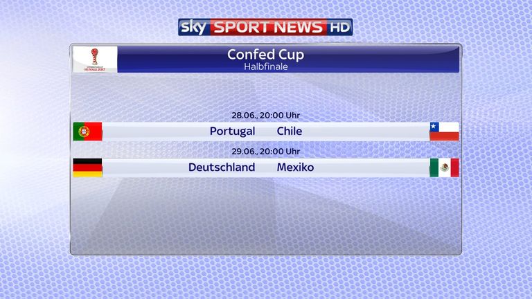 Die Halbfinals des Confed Cups werden am Mittwoch und Donnerstag ausgetragen.