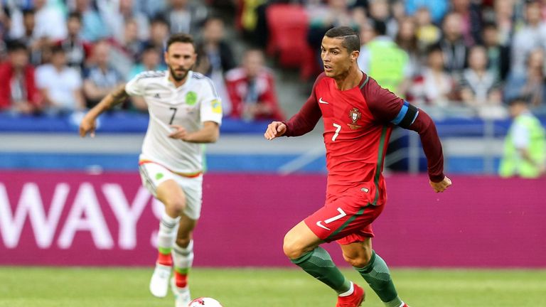 Superstar Cristiano Ronaldo und seine Portugiesen trennen sich von Mexiko 2:2.