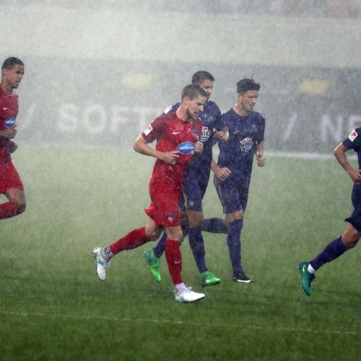 Heftiges Unwetter! Spielabbruch in Heidenheim
