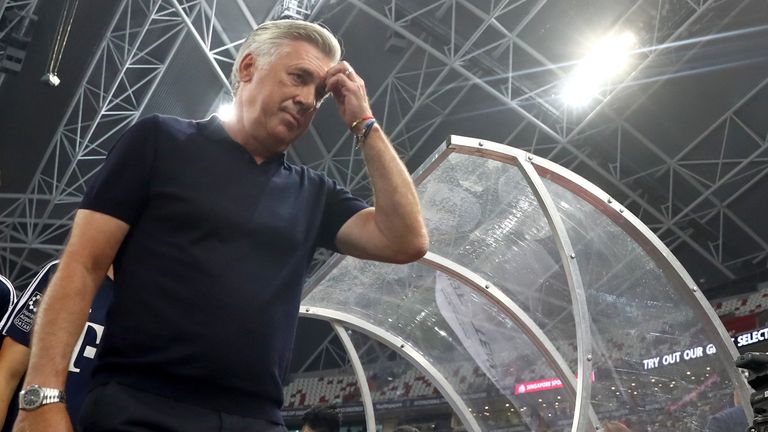 Für die Mannschaft von Carlo Ancelotti lief Einiges weniger rund.