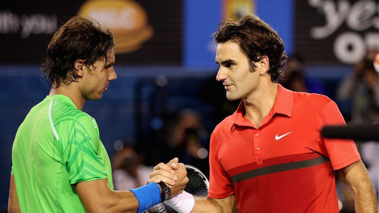 Es ist das erste Mal, dass die beiden die ersten drei Grand Slams des Jahres unter sich ausmachen. Bereits zehn Jahre zuvor dominierten Federer und Nadal das Herrentennis...