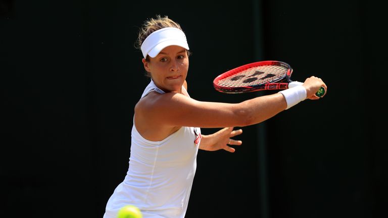 Tatjana Maria besiegte Grace Min mit 6:1, 6:1.