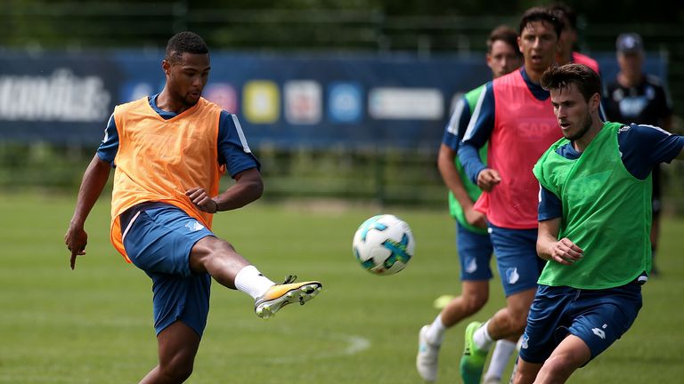 Vollgas im Training: Serge Gnabry kämpft in Hoffenheim für ausreichend Spielzeit.