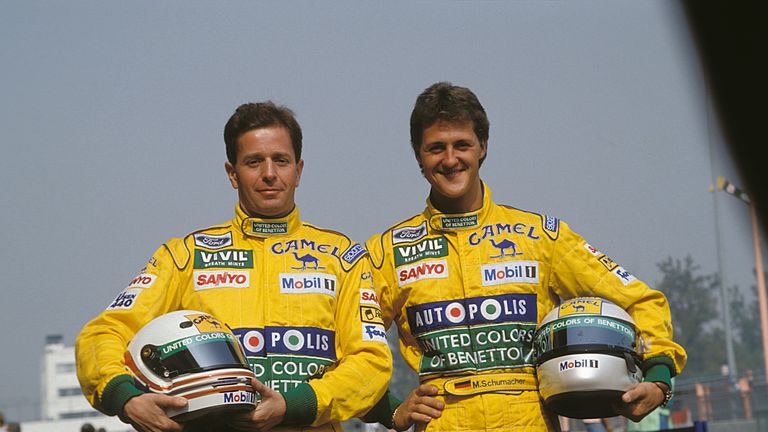 1992 bekam Schumacher mit Martin Brundle einen neuen Teamkollegen. 