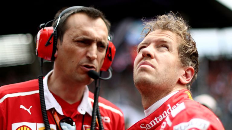 Der Vertrag von Sebastian Vettel bei Ferrari läuft 2017 aus.