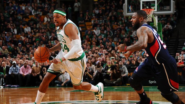 Paul Pierce war von 1998 bis 2013 für die Boston Celtics aktiv.