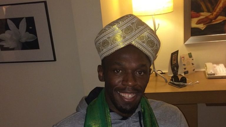 Präsentiert Usain Bolt hier seine neue Modekollektion?