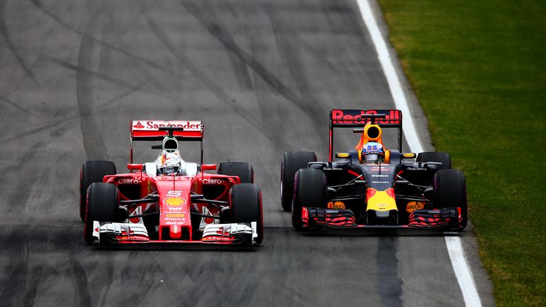 Sebastian Vettel und Daniel Ricciardo.