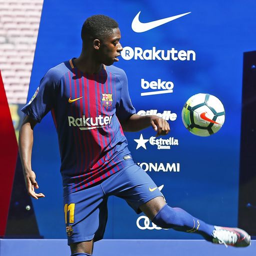 Dembele sorgt bei Präsentation für Spott im Netz