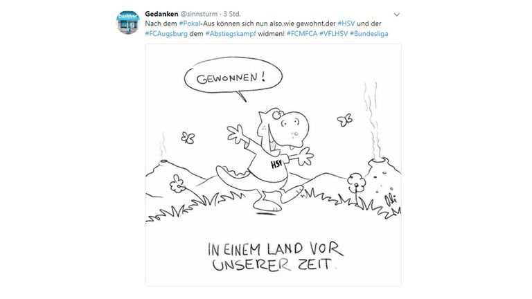 Der Bundesliga-Dino spielt die Hauptrolle in einem unserer Lieblings-Zeichentrickfilme 'In einem Land vor unserer Zeit'. Quelle: twitter.com/sinnsturm