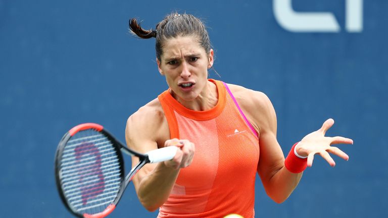 Andrea Petkovic verliert gegen Jennifer Brady im dritten Satz die Nerven. 