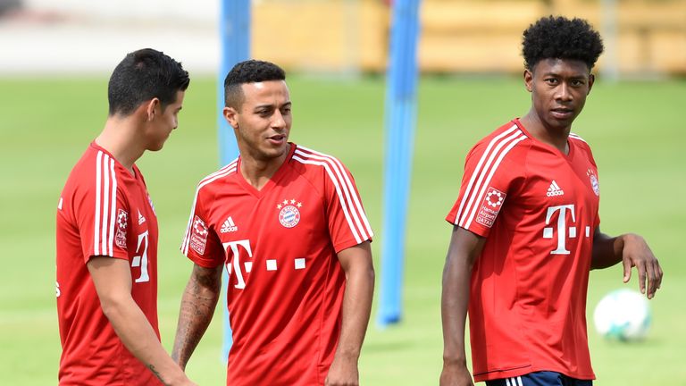 James Rodriguez, Thiago und David Alaba sind nach dem Einsatz im Audi Cup angeschlagen. 