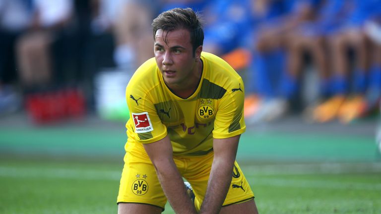 Mario Götze führte den BVB als Kapitän an.