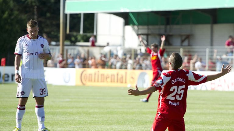 19.08.2012: Der 1. FC Nürnberg muss sich gegen die Amateure des TSV Havelse nach einer Verlängerung mit 2:3 geschlagen geben. 