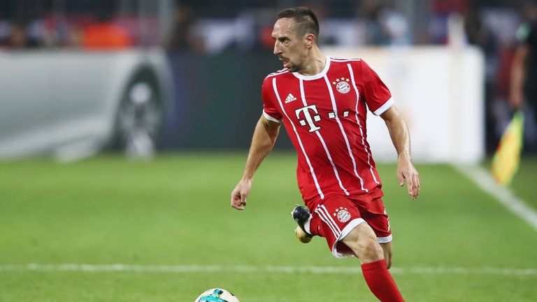 Franck Ribéry im neuen Heimtrikot der Bayern.