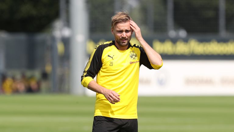 Marcel Schmelzer im Dortmunder Training am Dienstag.