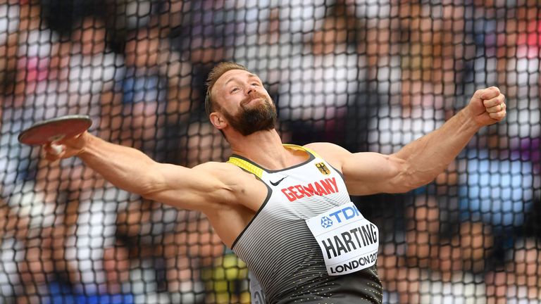 Robert Harting meistert die geforderte Weite souverän.