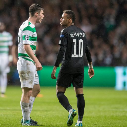 Zwischen Neymar und Anthony Ralston fliegen die Fetzen