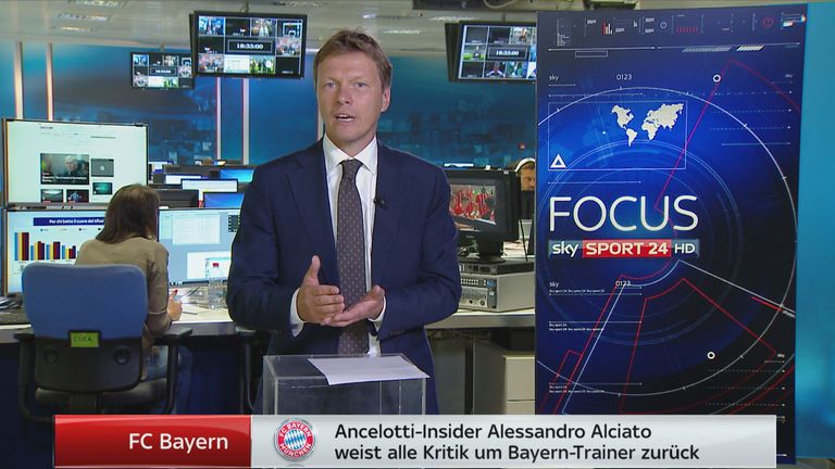 Ancelotti-Biograf und Sky Reporter Alessandro Alciato.