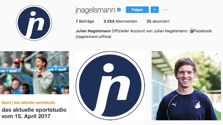 Mit diesem Logo bewarb Nagelsmann seit dem Frühjahr seinen Account.