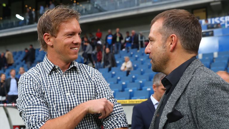 Hansi Flick macht sich aktuell keine Sorgen um einen Abgang von Trainer Julian Nagelsmann.