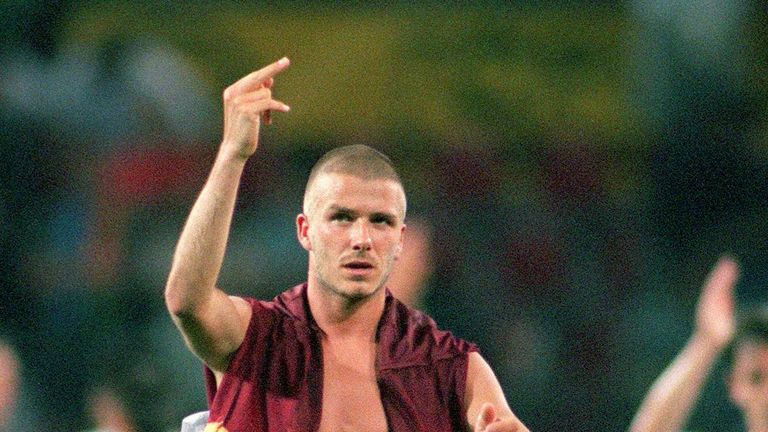 Nach der EM-Auftaktpleite gegen Portugal im Juni 2000 verlor David Beckham die Nerven.