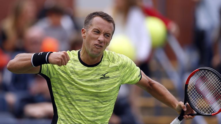 Philipp Kohlschreiber lässt seiner Freude freien Lauf. 
