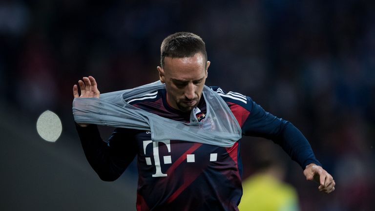 Der Einsatz von Franck Ribery gegen den RSC Anderlecht steht auf der Kippe. 
