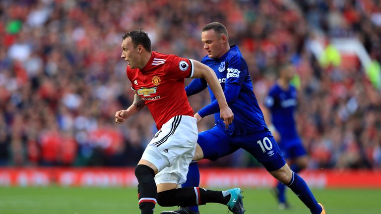 Wayne Rooney hatte mit dem FC Everton gegen Manchester United das Nachsehen. 