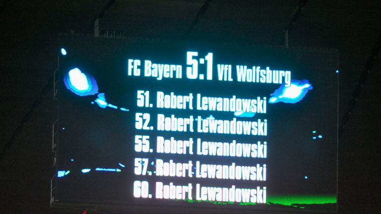 Robert Lewandowski traf gegen Wolfsburg im Jahr 2015 gleich fünfmal.
