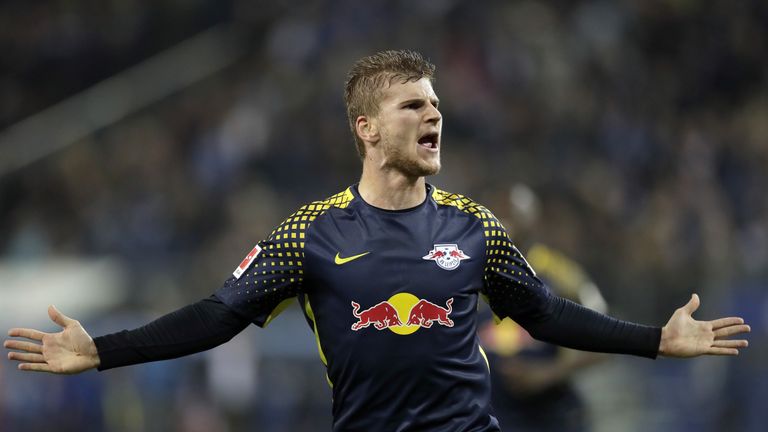 Im Gastspiel beim HSV wieder im Mittelpunkt: Leipzigs Stürmer Timo Werner.