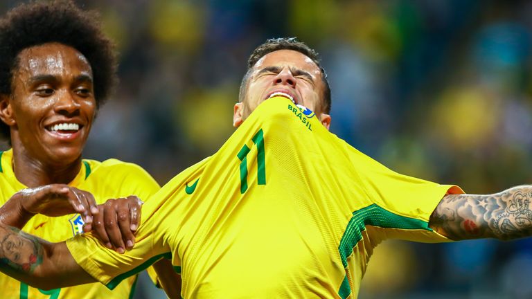 Philippe Coutinho weinte nach seinem Treffer.