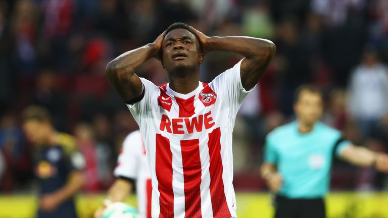 Der 1. FC Köln muss vorerst auf Torjäger Jhon Cordoba verzichten.