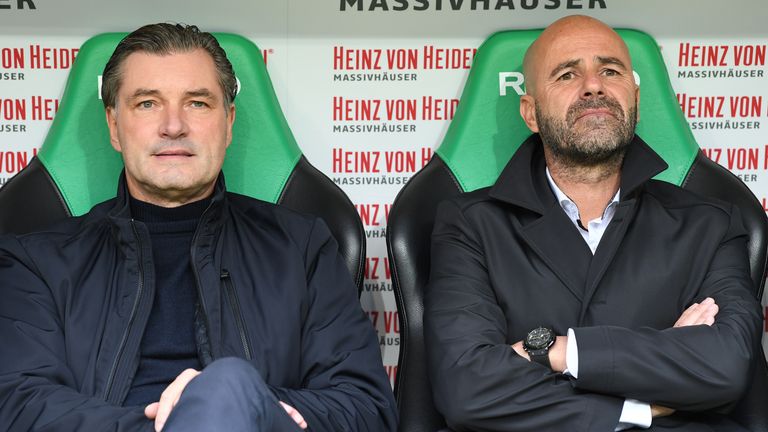 Wenig begeisterte Gesichter bei Michael Zorc und Peter Bosz 