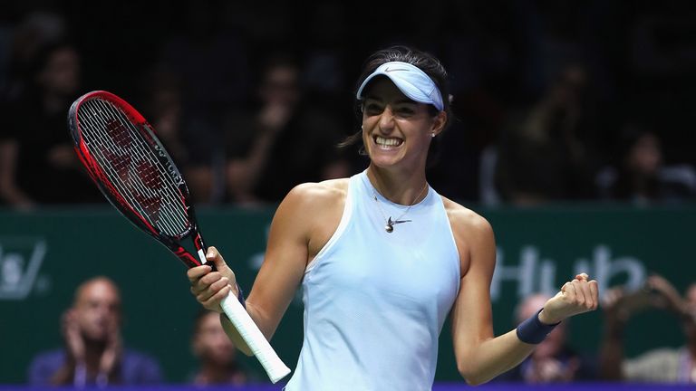 Caroline Garcia gewinnt Caroline Wozniacki mit 0:6, 6:3, 7:5.