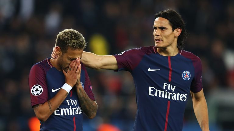 Alles in Ordnung: Edinson Cavani (r.) und Neymar sind wieder Best Buddies.