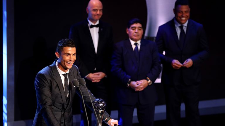 Cristiano Ronaldo wird zum fünften Mal Weltfußballer.