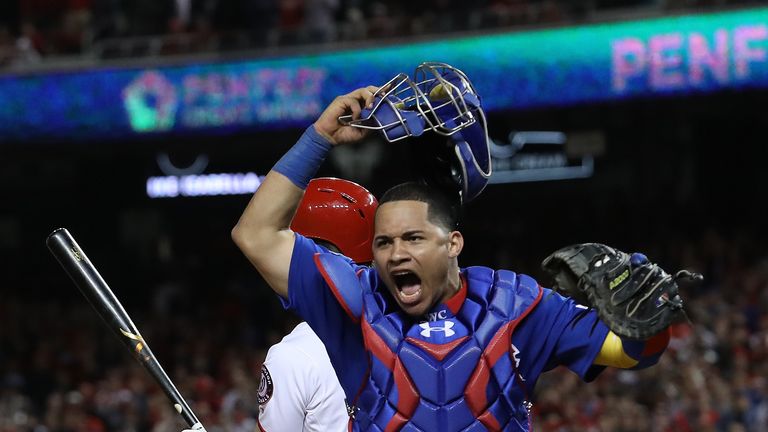 Die Cubs feiern den Einzug ins Playoff-Halbfinale.