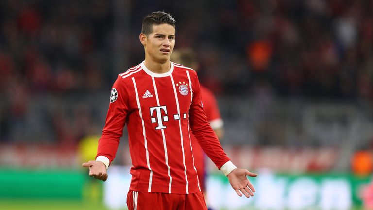 James Rodriguez ist unglücklich über den Trainerwechsel beim FC Bayern.
