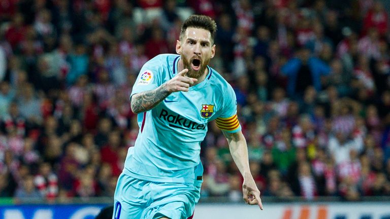 Lionel Messi leitet den Sieg gegen Bilbao ein.