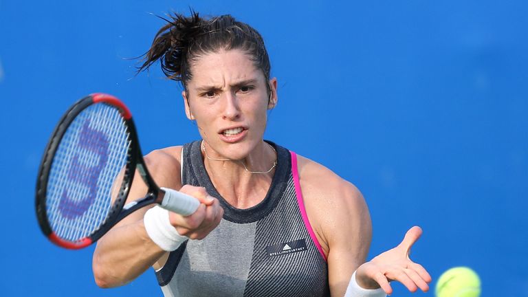 Andrea Petkovic gewinnt gegen Kiki Bertens 6:4, 6:0.