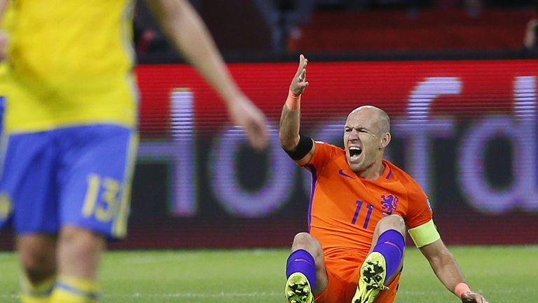 Den Niederlanden und Arjen Robben helfen dessen zwei Tore gegen Schweden nicht - sie verpassen die WM in Russland.