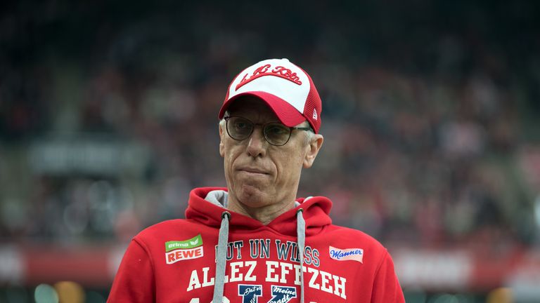 Kölns Coach Peter Stöger macht sich keine Sorgen um seinen Job.