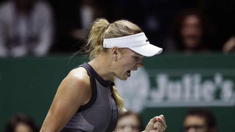 Caroline Wozniacki steht beim WTA-Finale in Singapur im Finale 