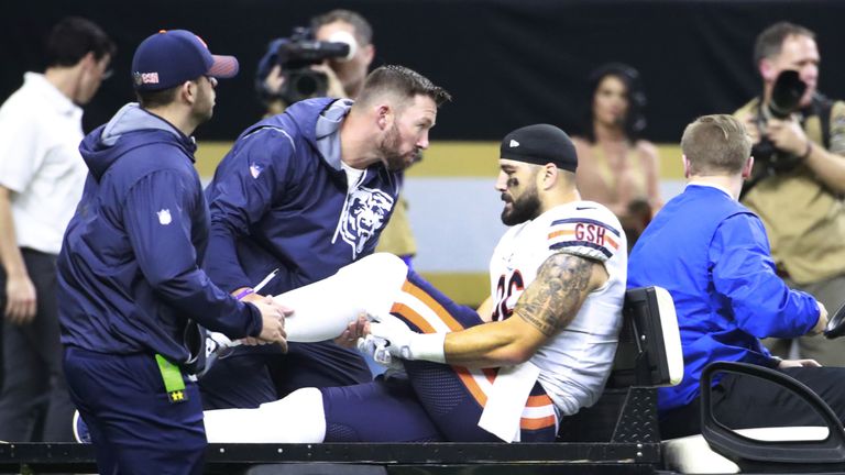 Zach Miller verletzte sich in der Partie seiner Bears gegen New Orleans.