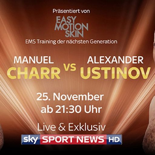 Charrs WM-Fight gegen Ustinov - LIVE auf Sky Sport News HD